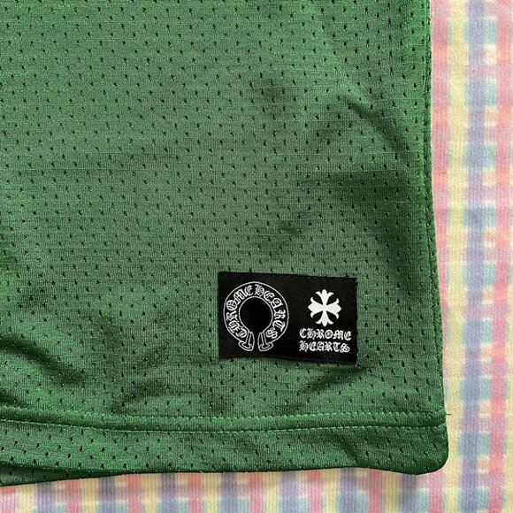 Chrome Hearts Mesh Jersey Green Short Sleeve L - Picture 2 of 6